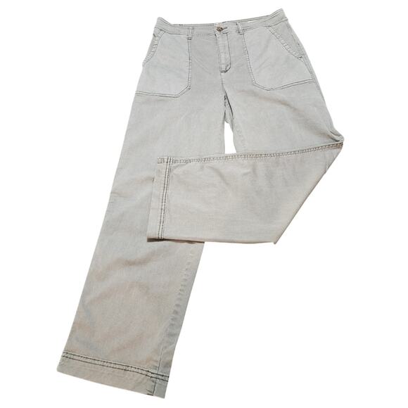 GAP Light Green Khaki Girlfriend Straight Pants Size 8 - Picture 1 of 6